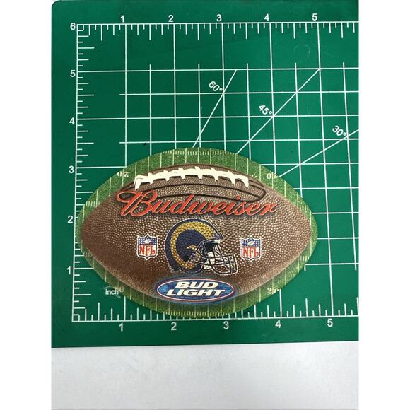 Budweiser‎ Rams NFL Football Coasters 2001 Schedule Beer Barware Set - Picture 6 of 6
